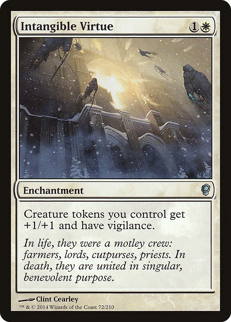 Intangible Virtue from Conspiracy - Magic: The Gathering