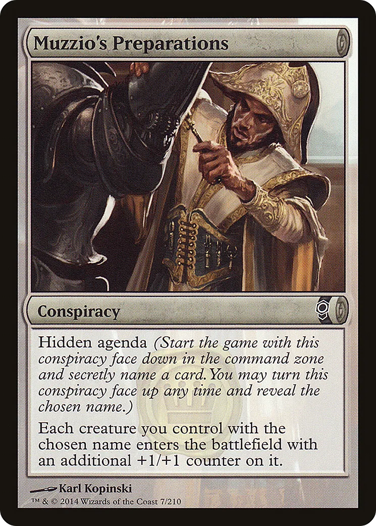 Muzzio's Preparations — Conspiracy — Magic: The Gathering