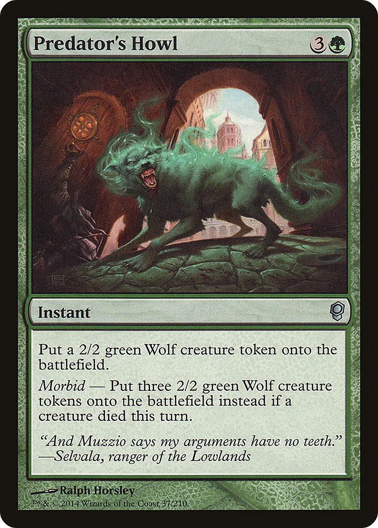 Predator's Howl from Conspiracy - Magic: The Gathering