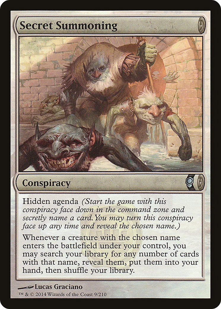 Secret Summoning from Conspiracy - Magic: The Gathering