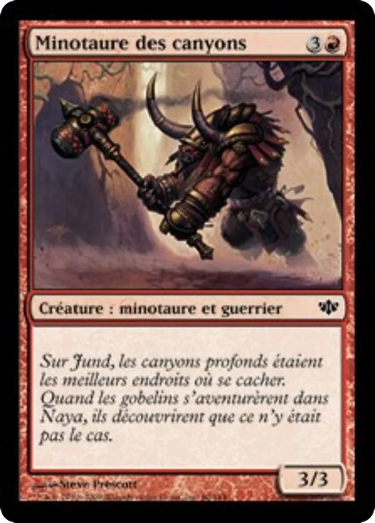 Minotaure des canyons — Conflux — Magic: The Gathering