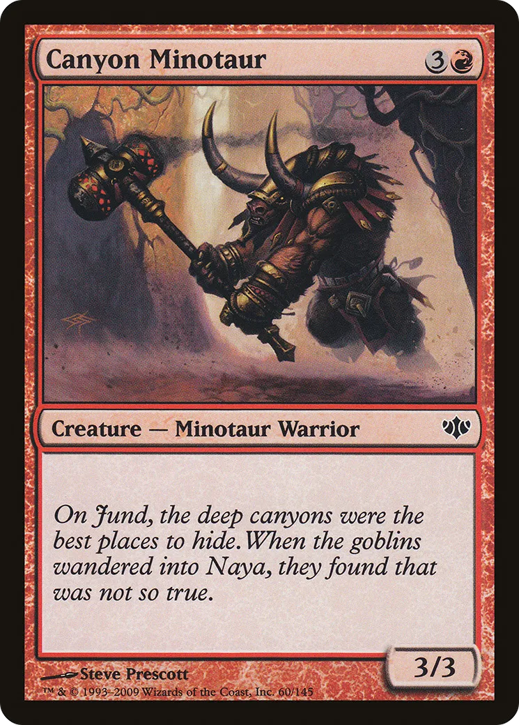 Canyon Minotaur — Conflux — Magic: The Gathering