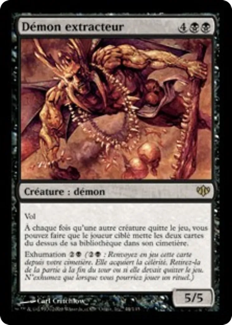 Démon extracteur — Conflux — Magic: The Gathering
