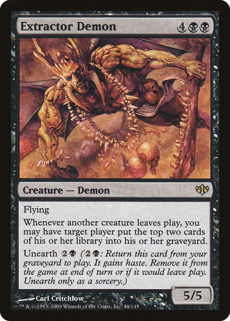 Démon extracteur — Conflux — Magic: The Gathering