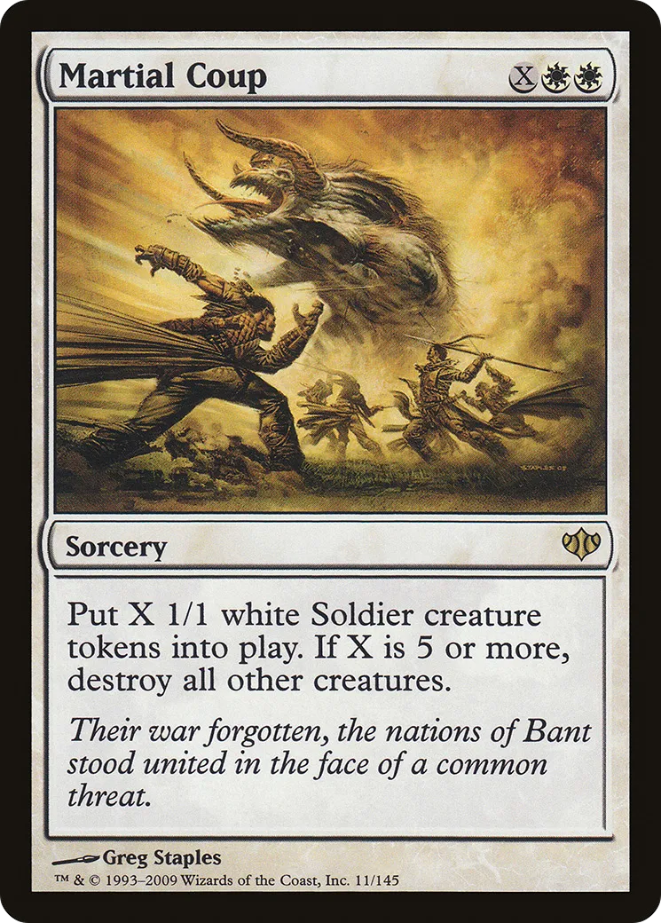 Coup d'état militaire — Conflux — Magic: The Gathering