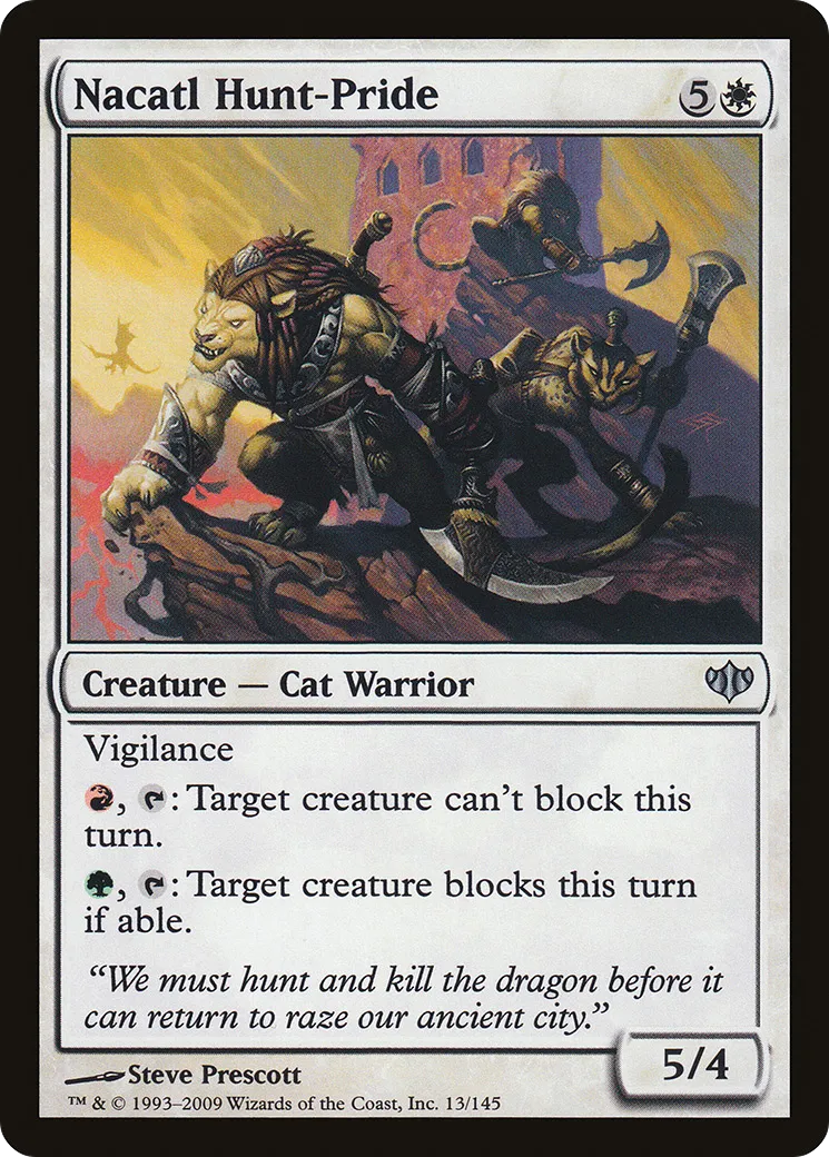 Nacatl Hunt-Pride — Conflux — Magic: The Gathering