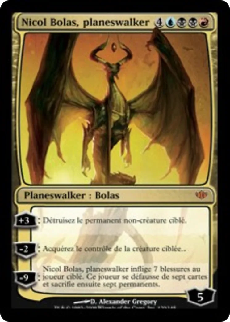 Nicol Bolas, planeswalker from Conflux - Magic: The Gathering