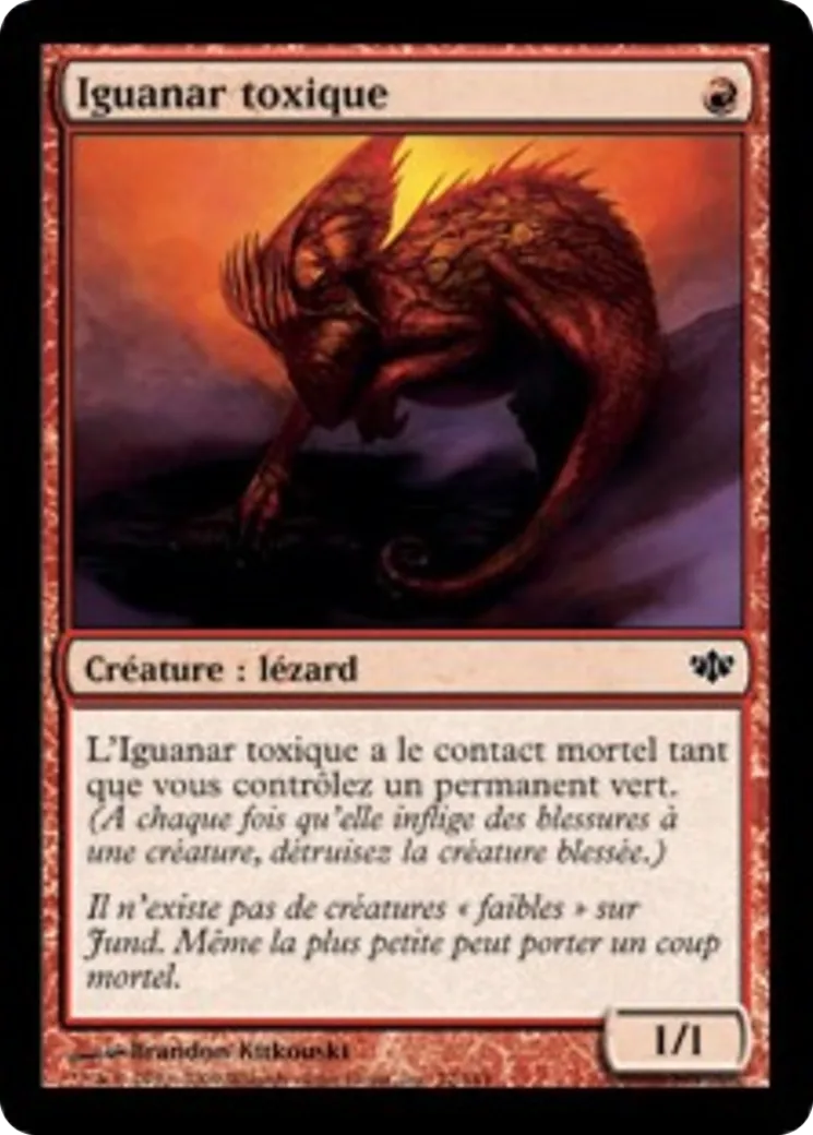 Iguanar toxique — Conflux — Magic: The Gathering