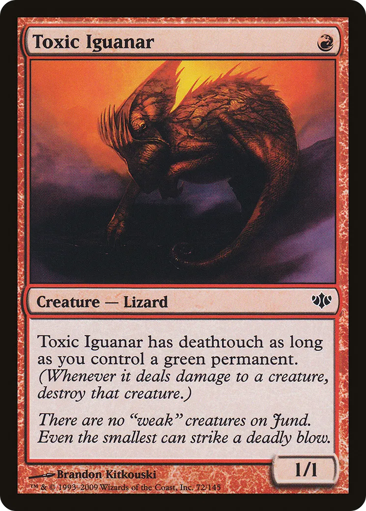 Toxic Iguanar — Conflux — Magic: The Gathering