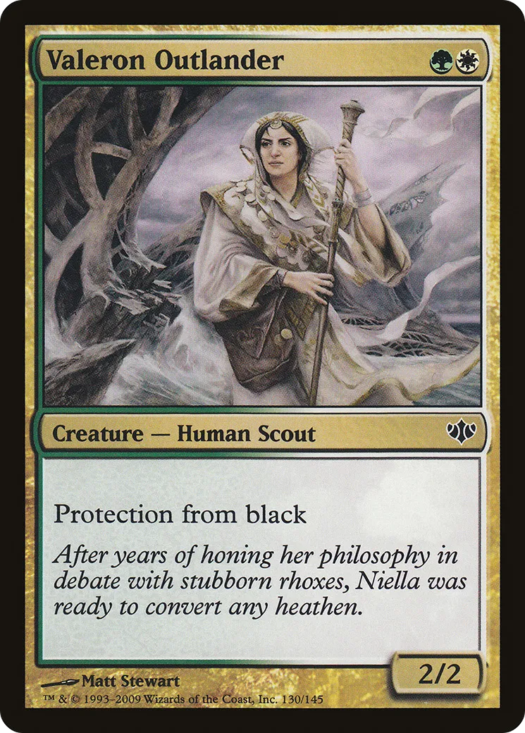 Valeron Outlander — Conflux — Magic: The Gathering