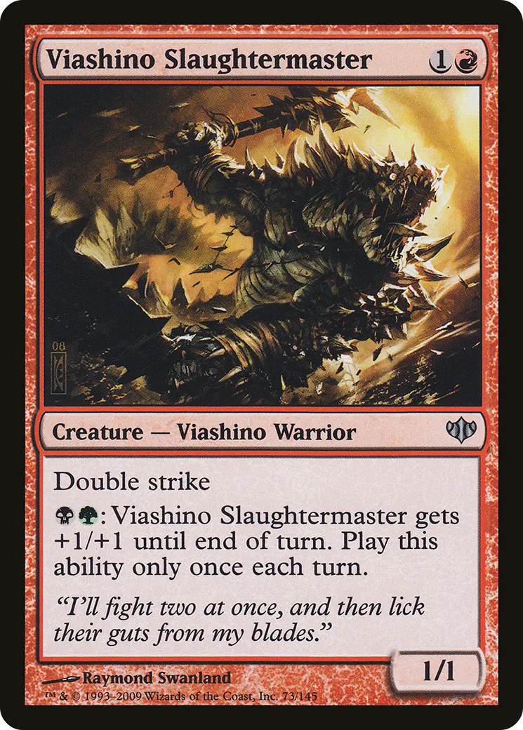 Viashino Slaughtermaster — Conflux — Magic: The Gathering