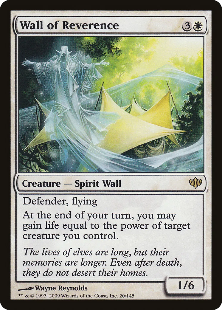 Wall of Reverence — Conflux — Magic: The Gathering