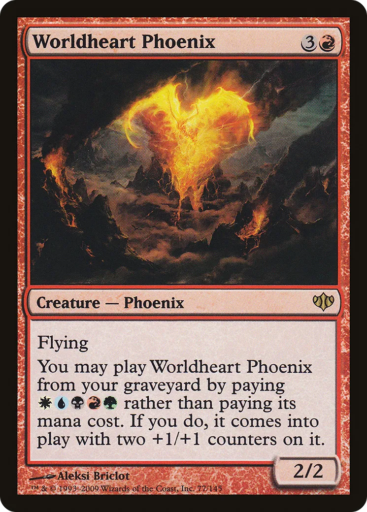 Worldheart Phoenix — Conflux — Magic: The Gathering