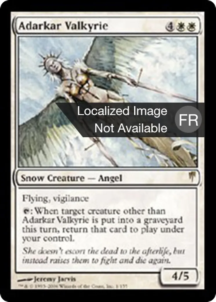 Valkyrie d'Adarkar — Coldsnap — Magic: The Gathering