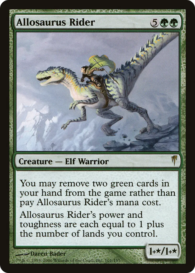 Allosaurus Rider — Coldsnap — Magic: The Gathering
