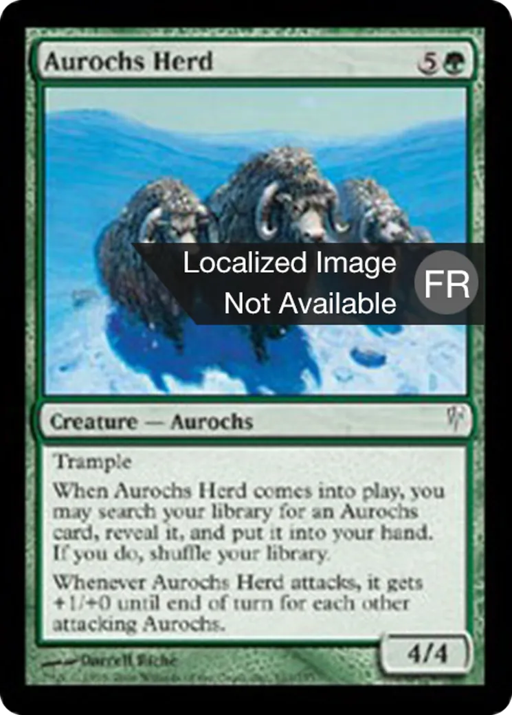 Troupeau d'aurochs — Coldsnap — Magic: The Gathering