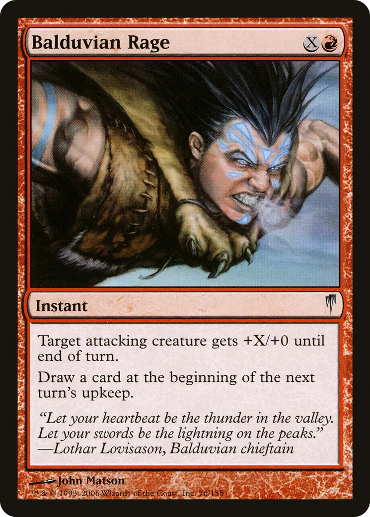 Balduvian Rage — Coldsnap — Magic: The Gathering