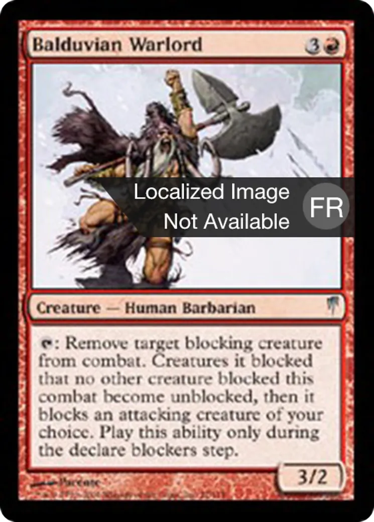 Seigneur de guerre balduvian — Coldsnap — Magic: The Gathering