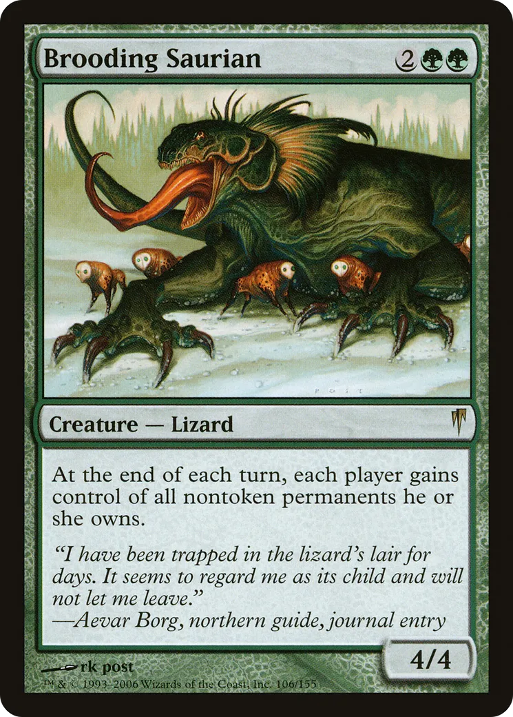 Brooding Saurian — Coldsnap — Magic: The Gathering
