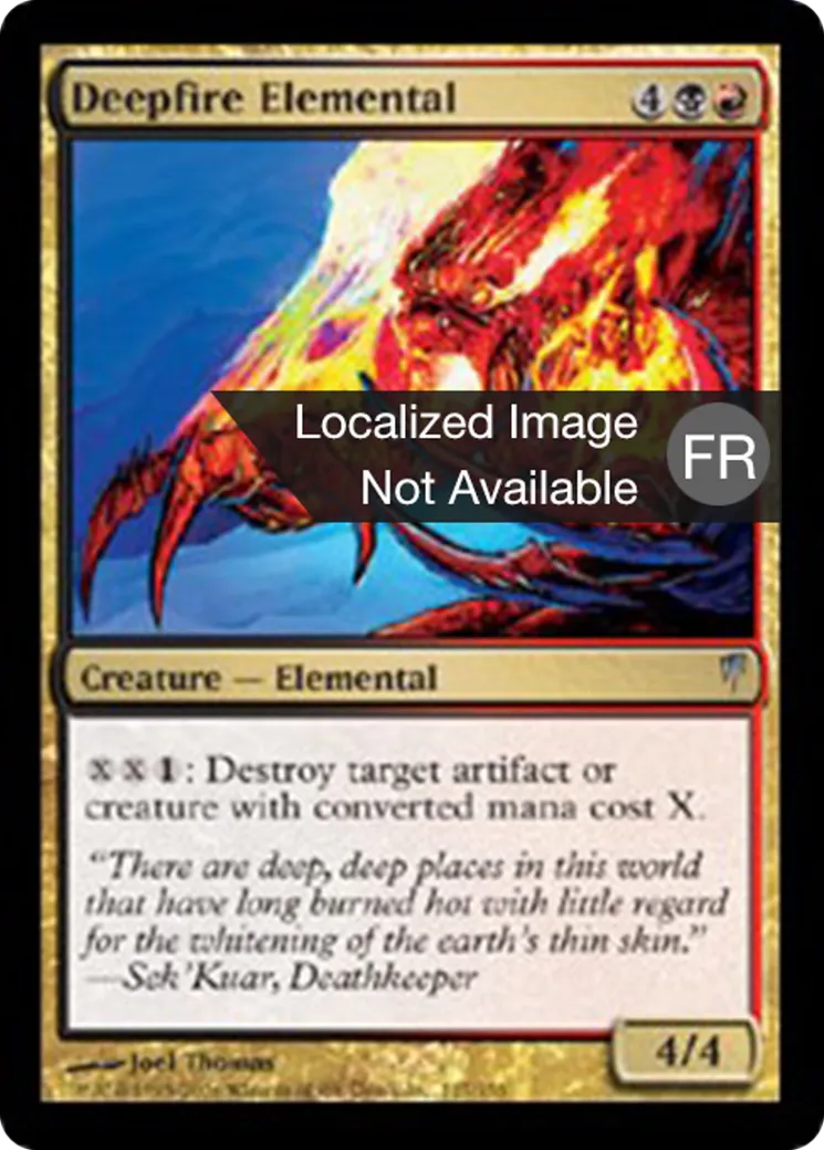 Élémental du feu souterrain from Coldsnap - Magic: The Gathering