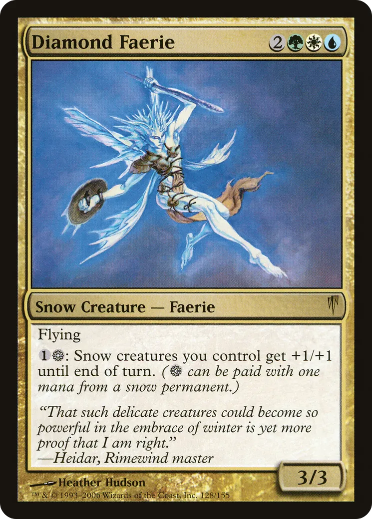 Diamond Faerie — Coldsnap — Magic: The Gathering