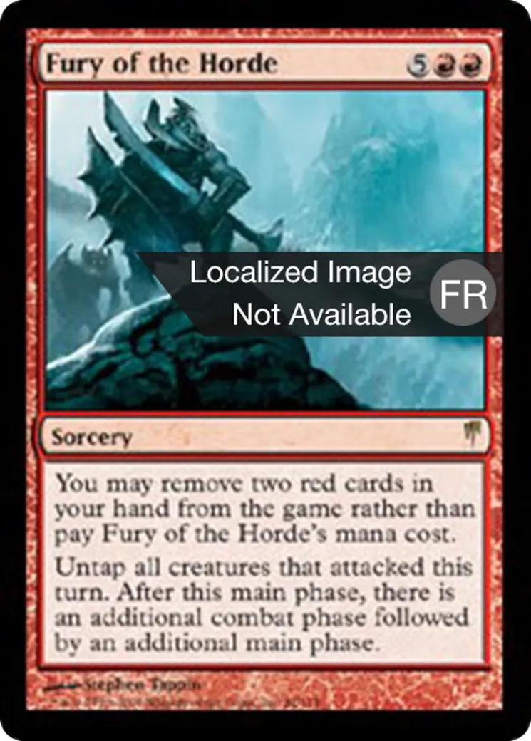 Fureur de la horde — Coldsnap — Magic: The Gathering