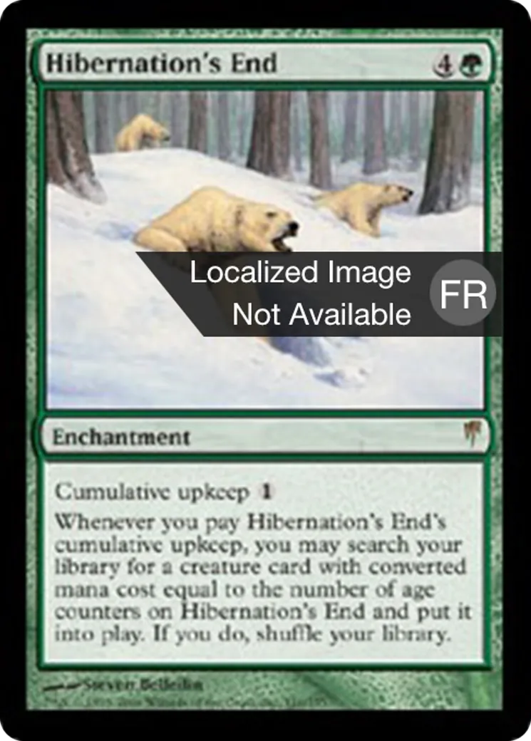 Fin de l'hibernation