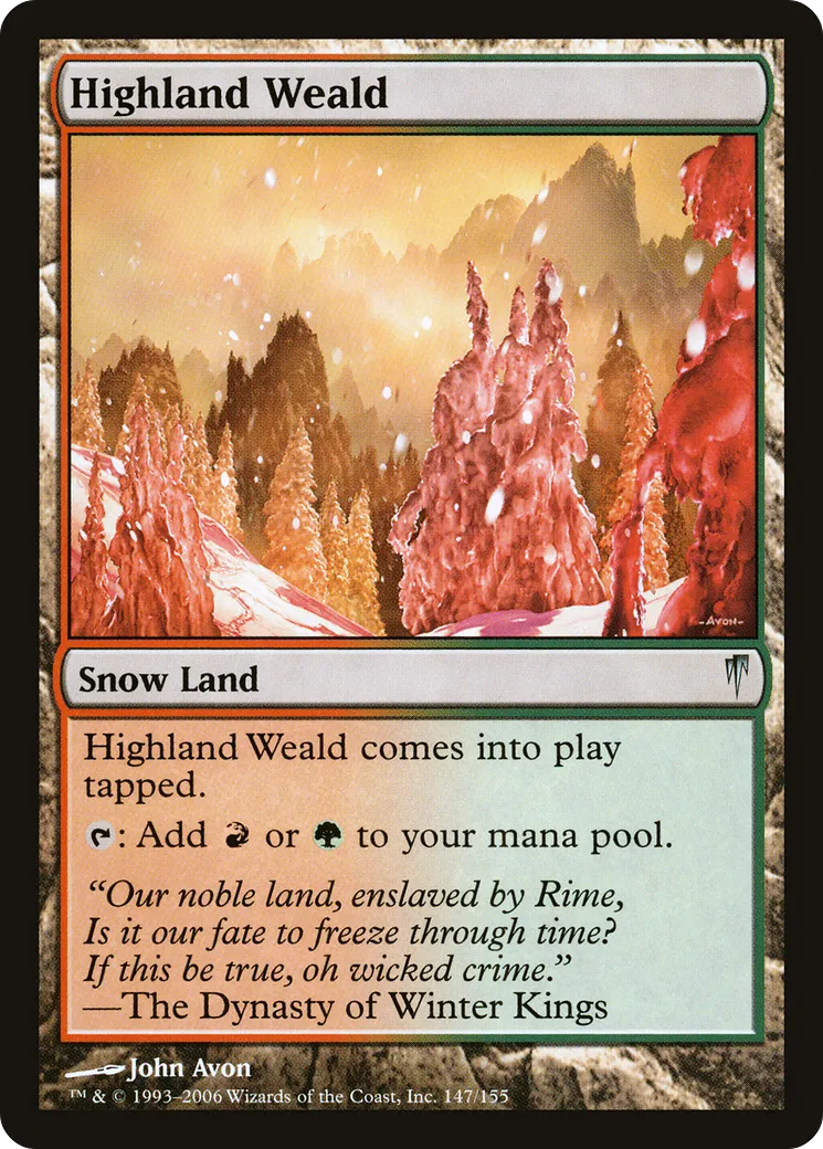 Highland Weald — Coldsnap — Magic: The Gathering