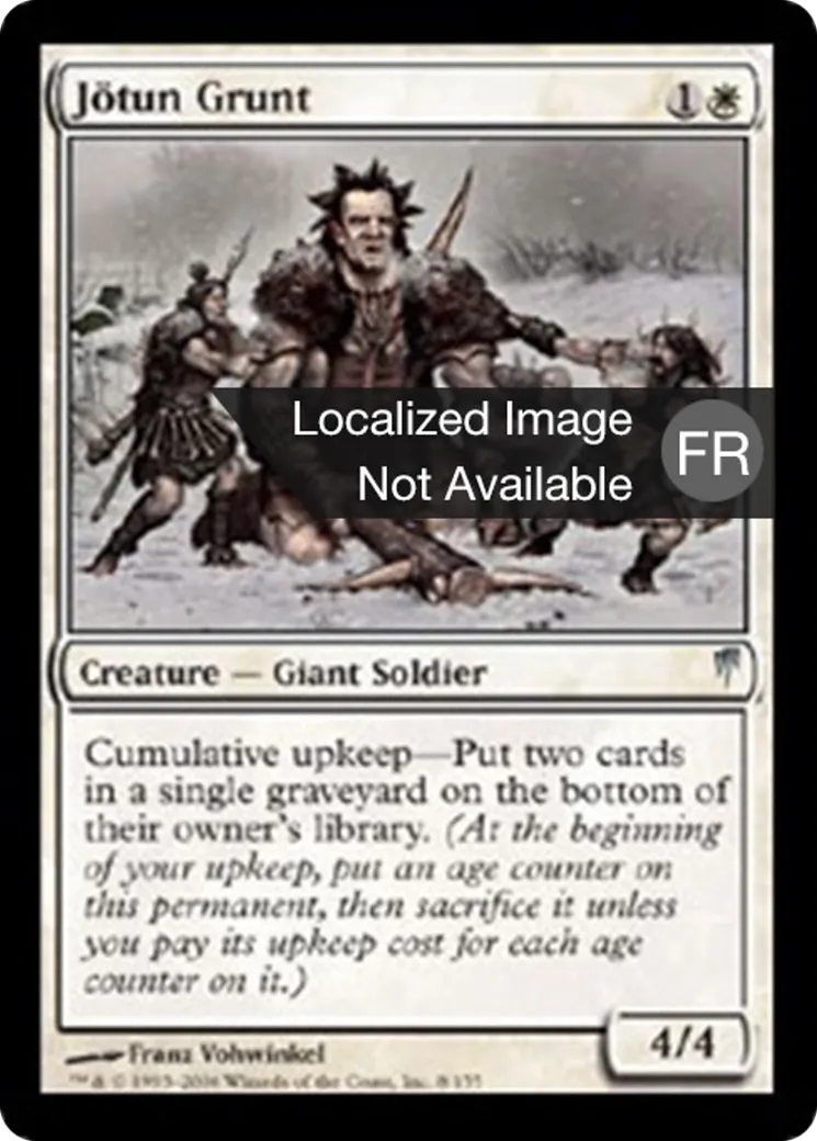 Grognard jötun — Coldsnap — Magic: The Gathering