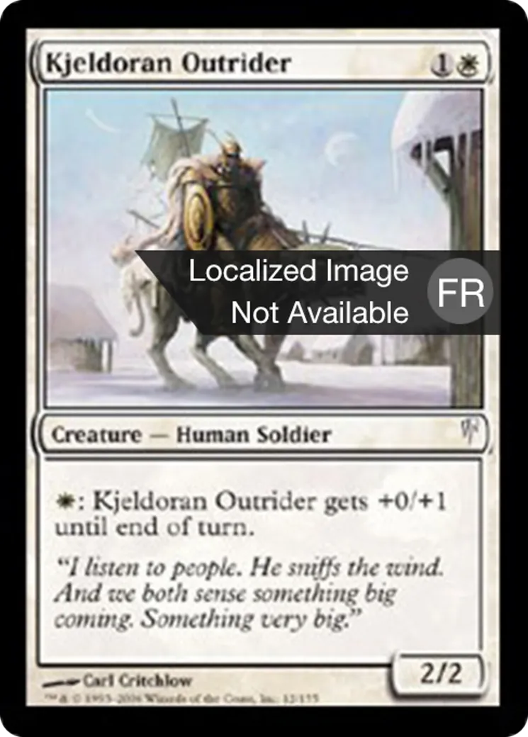 Cavalier kjeldorien — Coldsnap — Magic: The Gathering