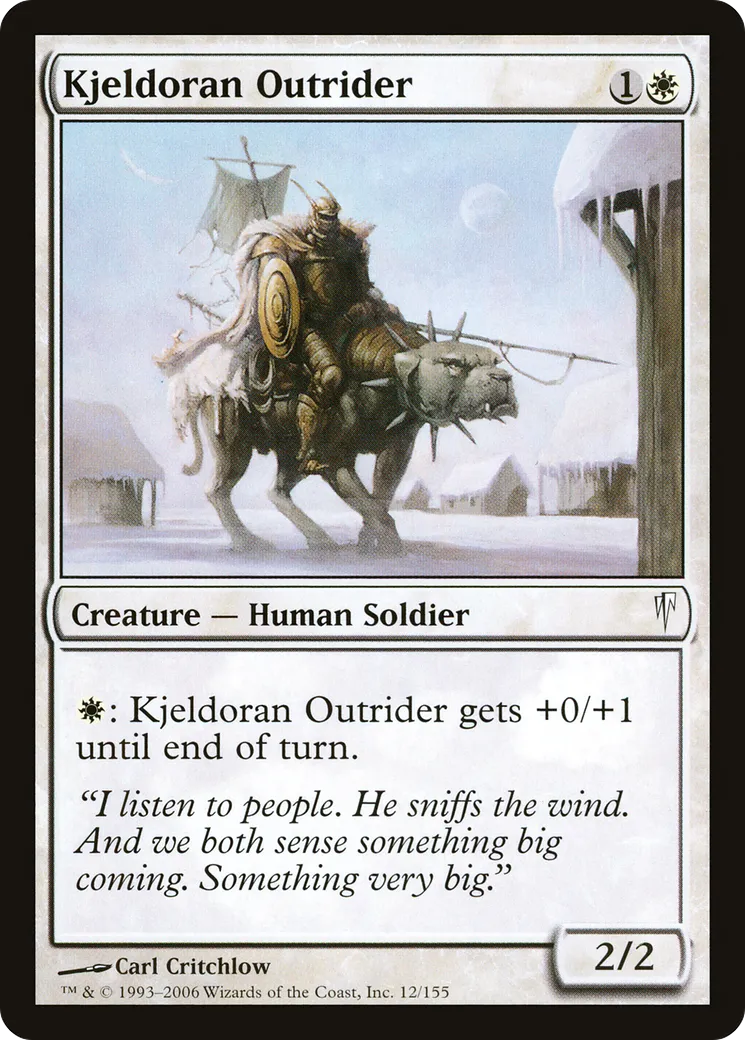 Kjeldoran Outrider — Coldsnap — Magic: The Gathering