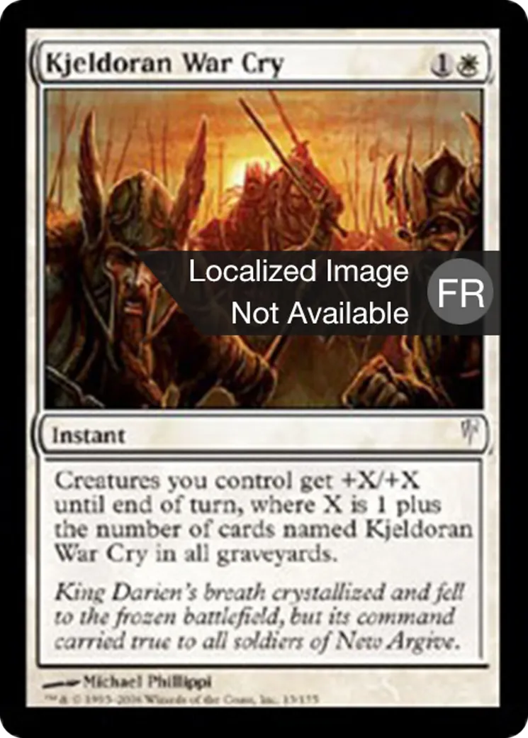 Cri de guerre kjeldorien — Coldsnap — Magic: The Gathering