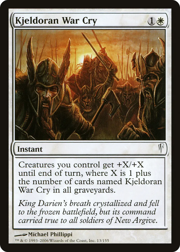 Cri de guerre kjeldorien — Coldsnap — Magic: The Gathering