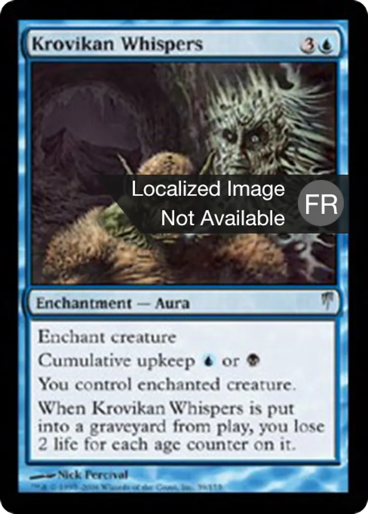 Chuchotements krovois — Coldsnap — Magic: The Gathering