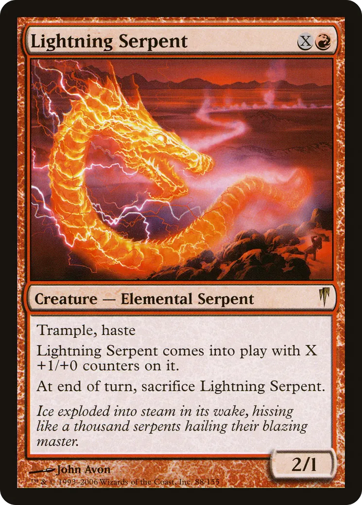 Lightning Serpent — Coldsnap — Magic: The Gathering