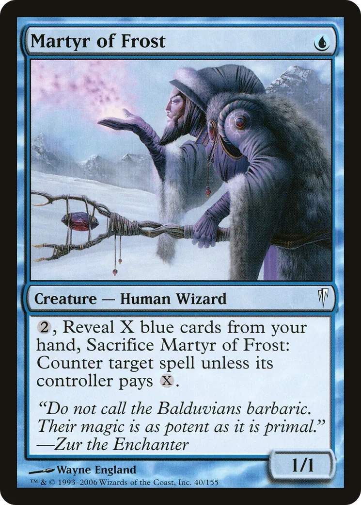 Martyr au givre — Coldsnap — Magic: The Gathering