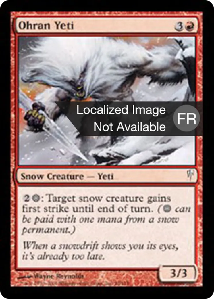 Yeti d'Ohran — Coldsnap — Magic: The Gathering