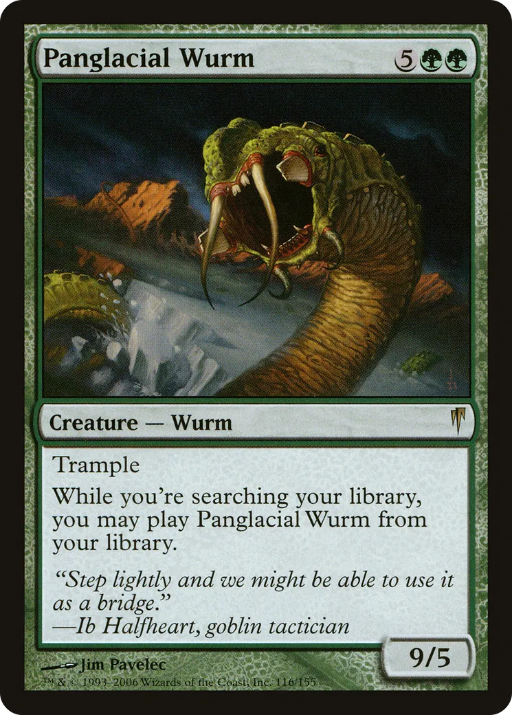 Panglacial Wurm from Coldsnap - Magic: The Gathering