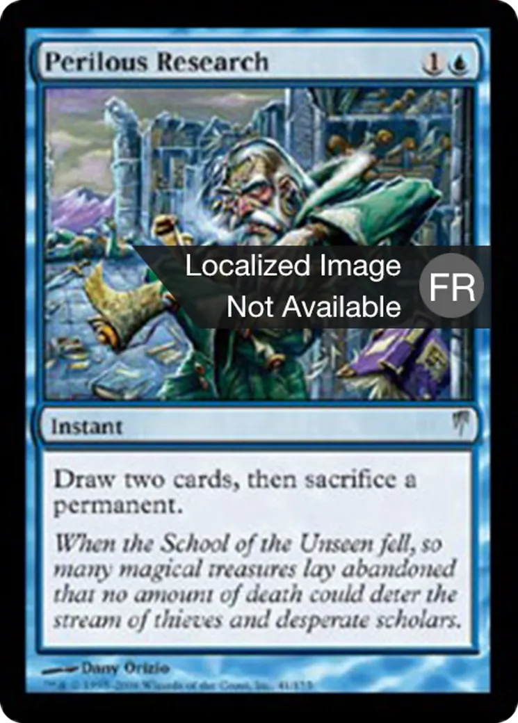 Recherche périlleuse — Coldsnap — Magic: The Gathering