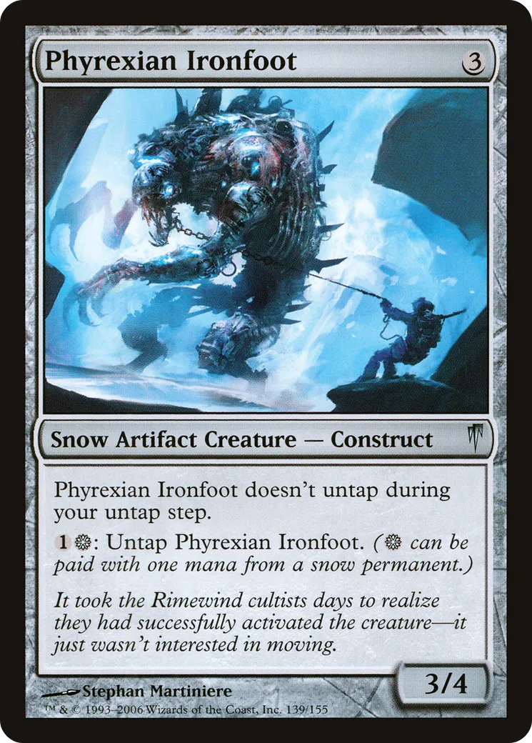 Piédefer phyrexian — Coldsnap — Magic: The Gathering