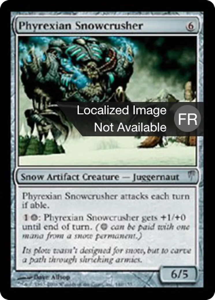 Écrabouilleur de neige phyrexian — Coldsnap — Magic: The Gathering