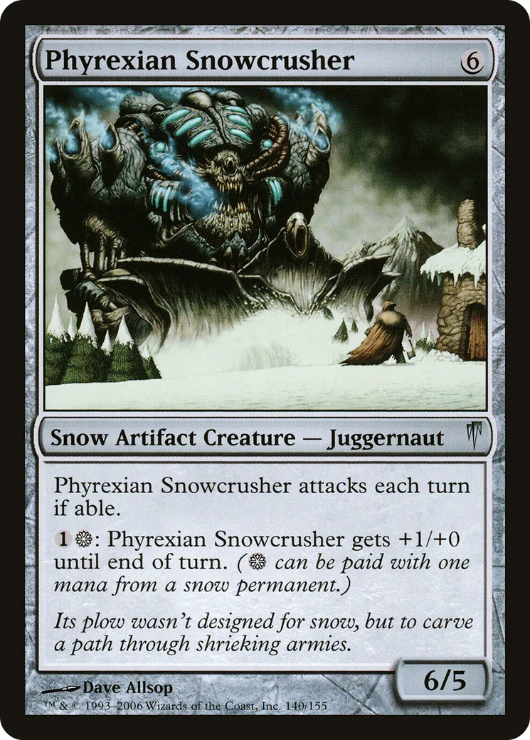 Écrabouilleur de neige phyrexian — Coldsnap — Magic: The Gathering