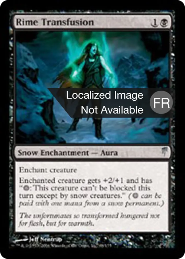 Transfusion de givre — Coldsnap — Magic: The Gathering