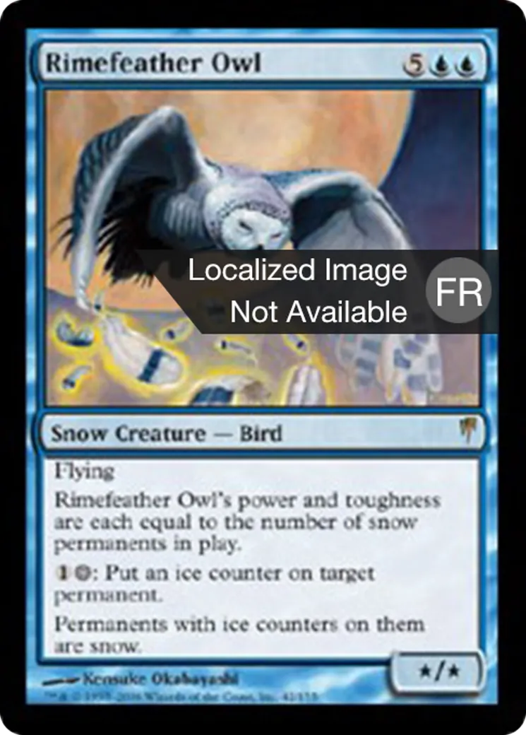Hibou plumegivre from Coldsnap - Magic: The Gathering