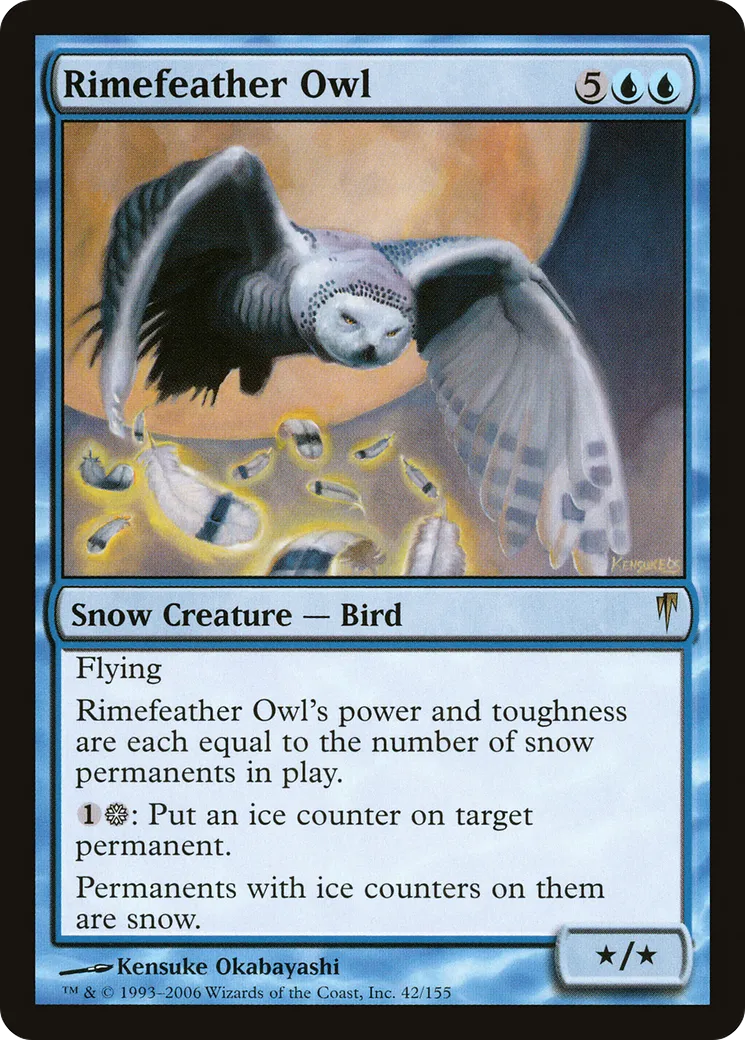 Rimefeather Owl — Coldsnap — Magic: The Gathering