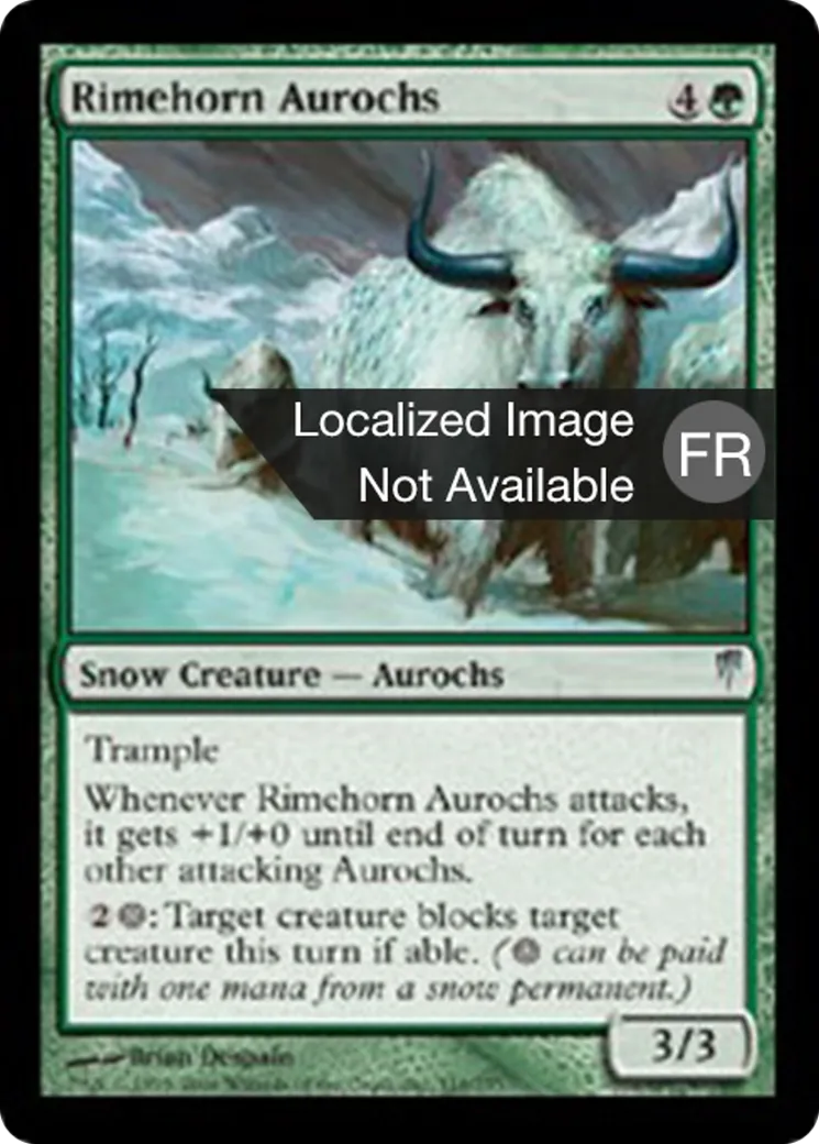 Aurochs cornegivre — Coldsnap — Magic: The Gathering