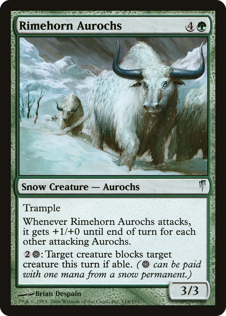 Aurochs cornegivre — Coldsnap — Magic: The Gathering