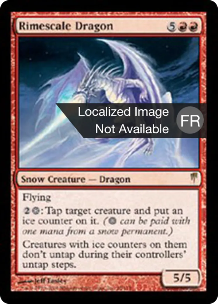 Dragon à écailles de givre — Coldsnap — Magic: The Gathering
