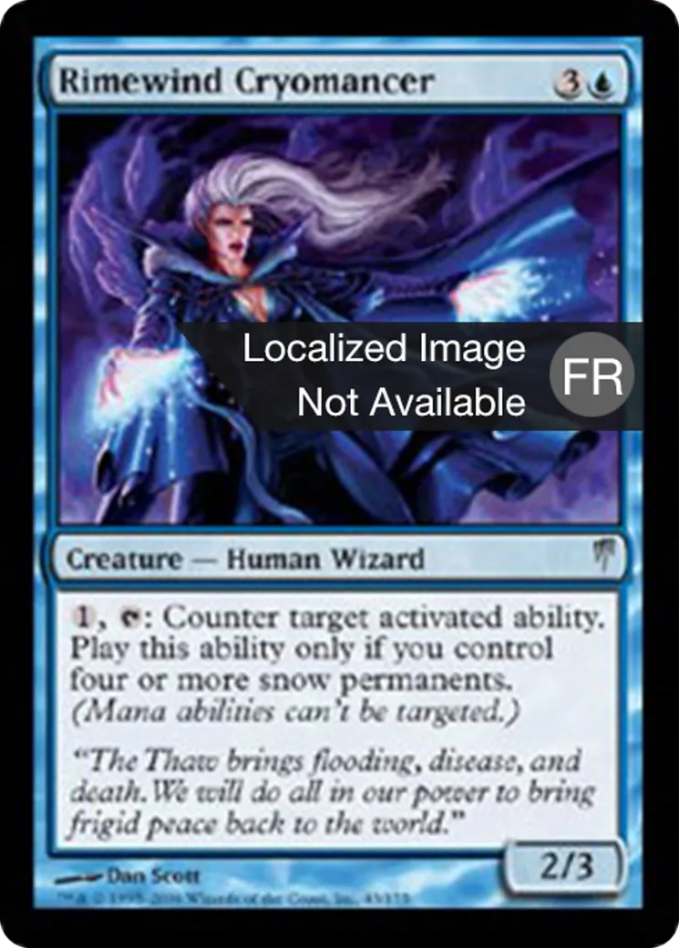 Cryomancienne de Soufflegivre — Coldsnap — Magic: The Gathering