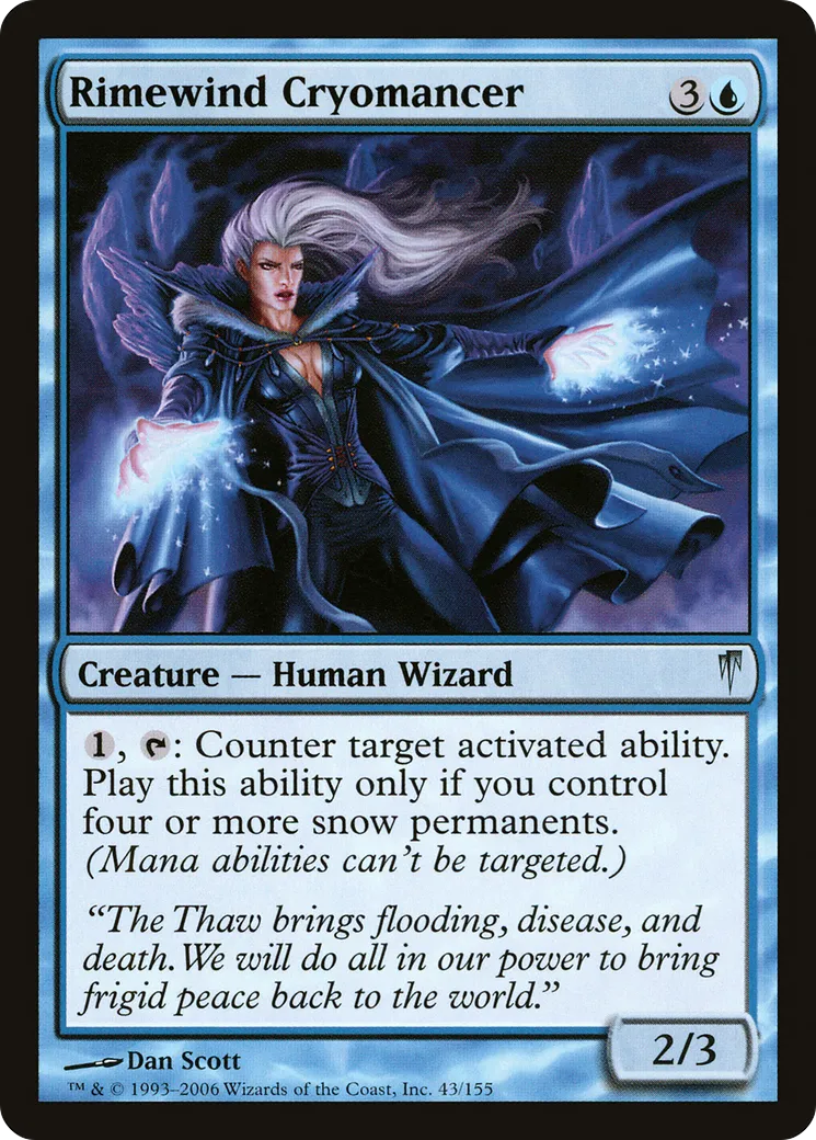 Rimewind Cryomancer — Coldsnap — Magic: The Gathering